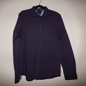 EUC - Cactus Man Long Sleeve Collared Button-Up Shirt - Size L